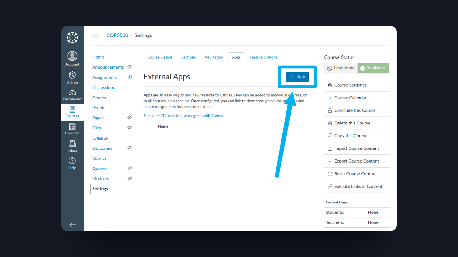 Canvas Developer Key Form